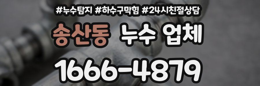 송산동 누수 업체