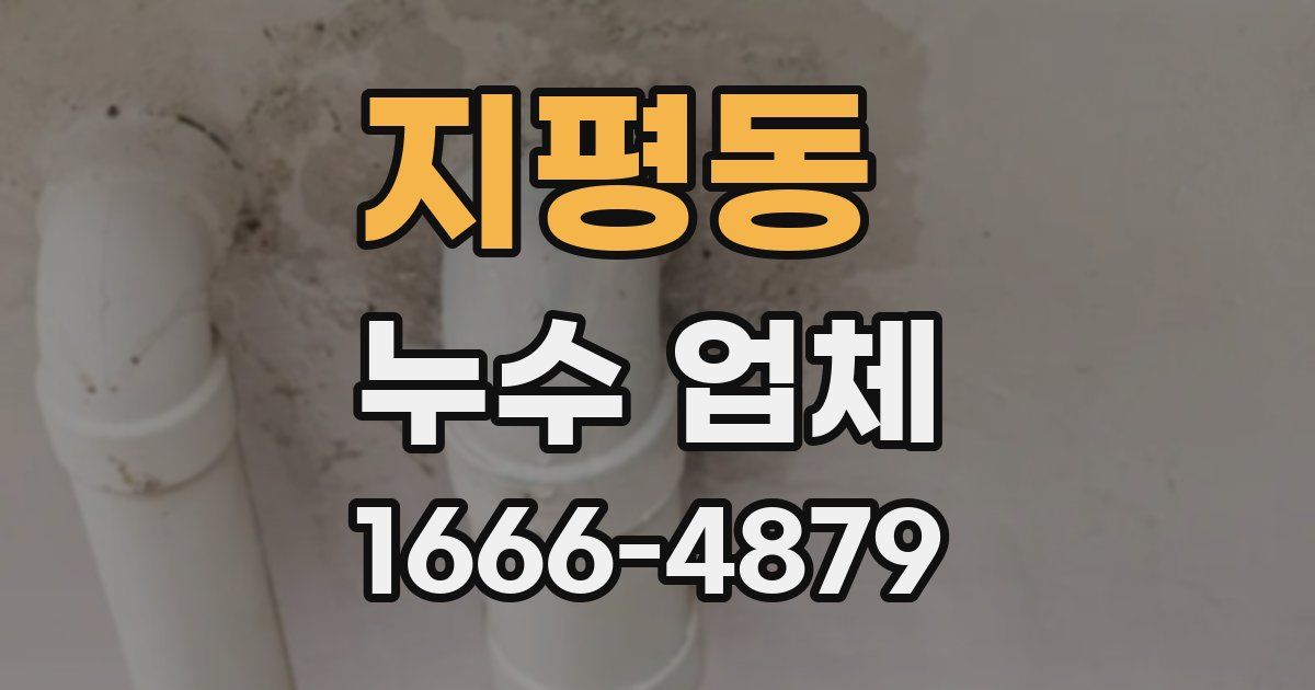 지평동 누수 업체