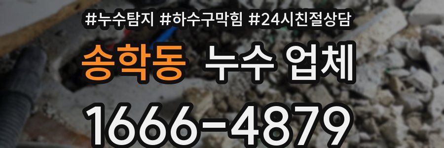 송학동 누수 업체