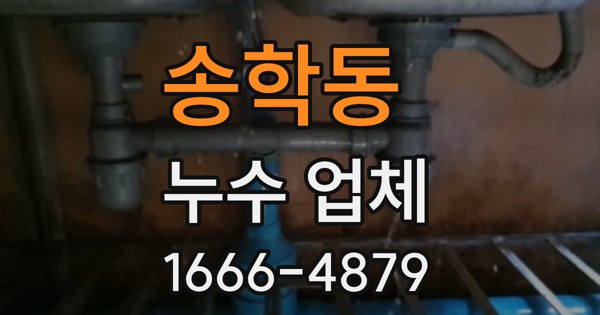 송학동 누수 업체