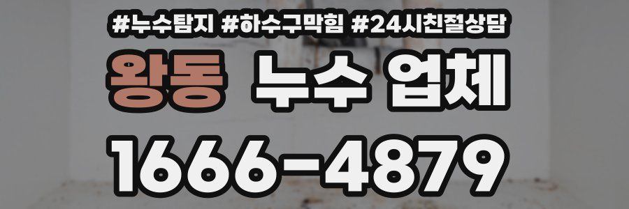 왕동 누수 업체