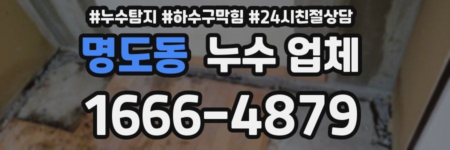 명도동 누수 업체