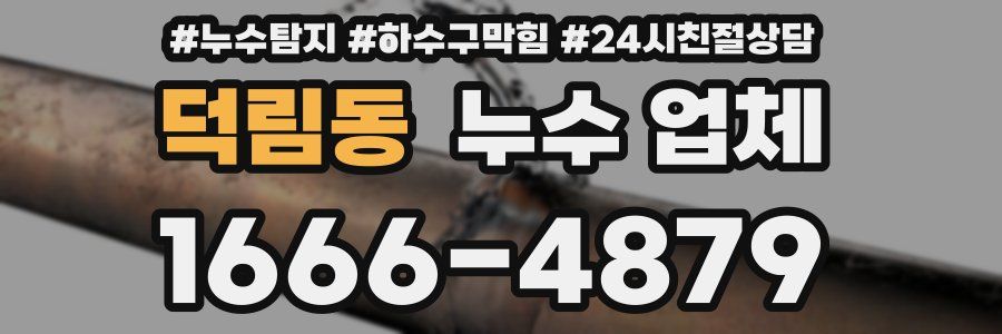 덕림동 누수 업체
