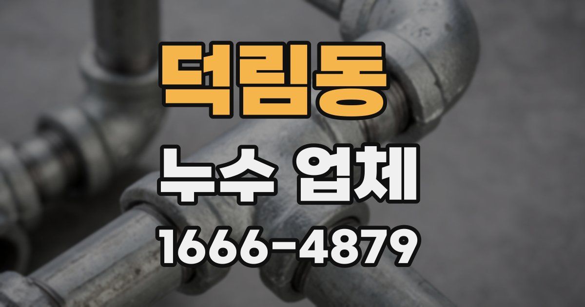 덕림동 누수 업체