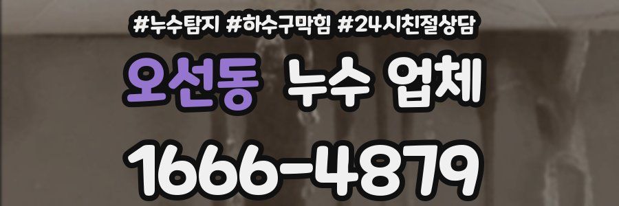 오선동 누수 업체