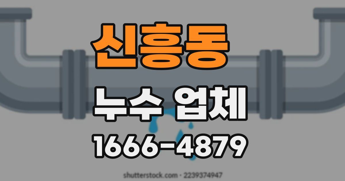 신흥동 누수 업체