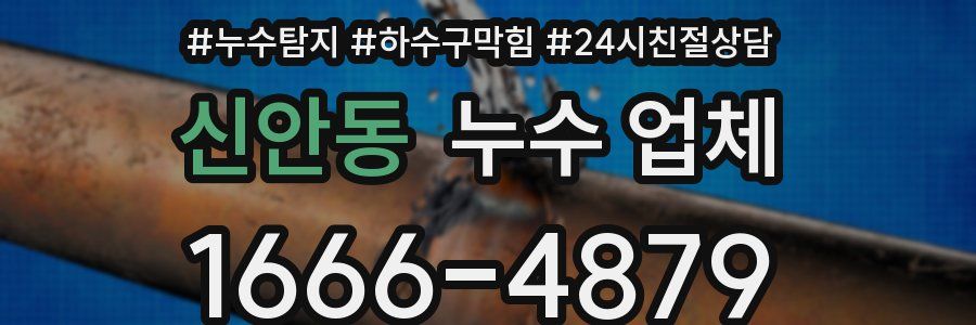 신안동 누수 업체