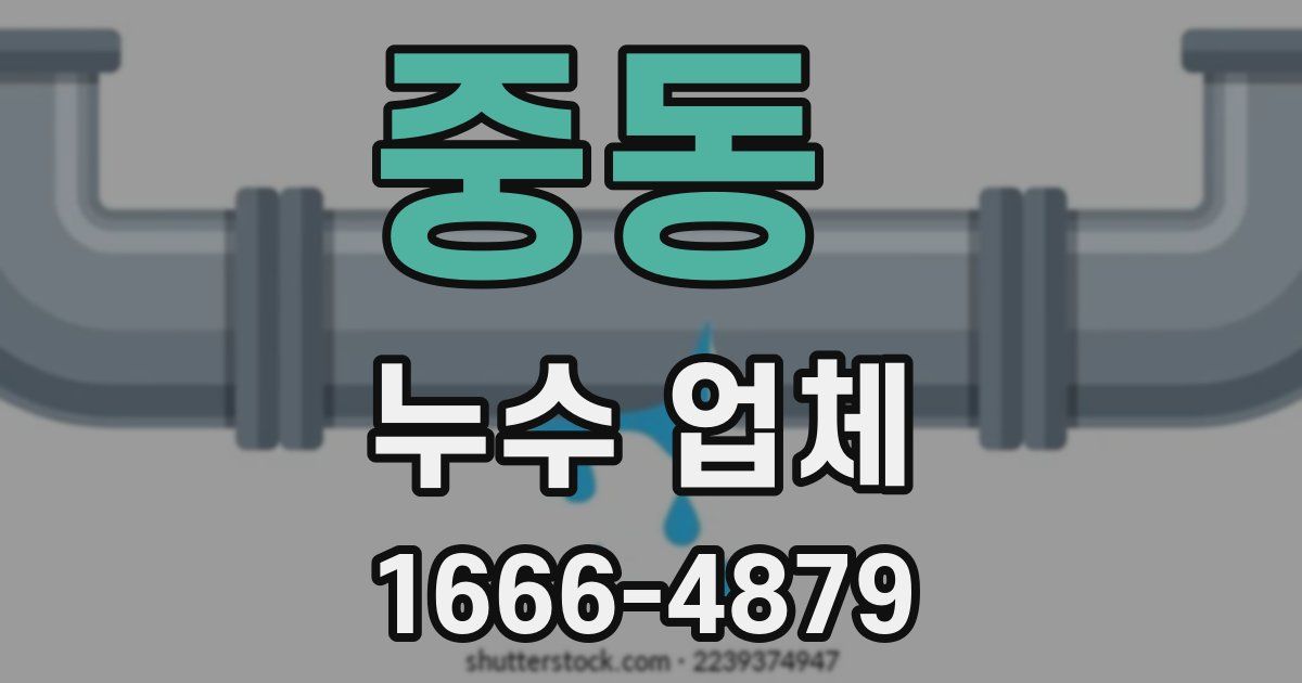 중동 누수 업체