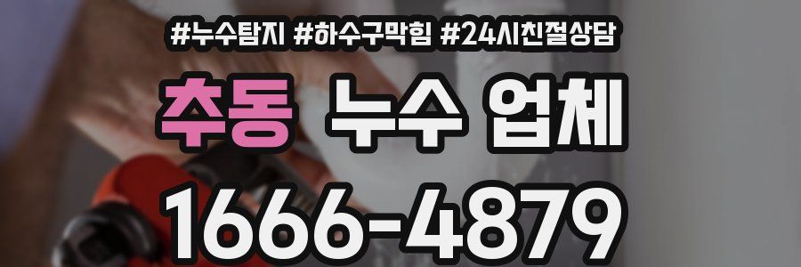 추동 누수 업체