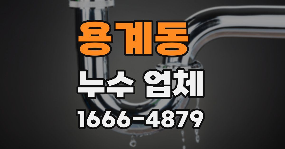 용계동 누수 업체