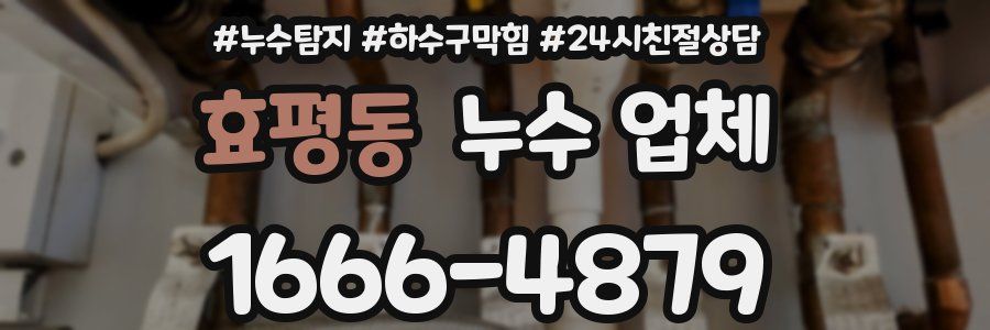 효평동 누수 업체