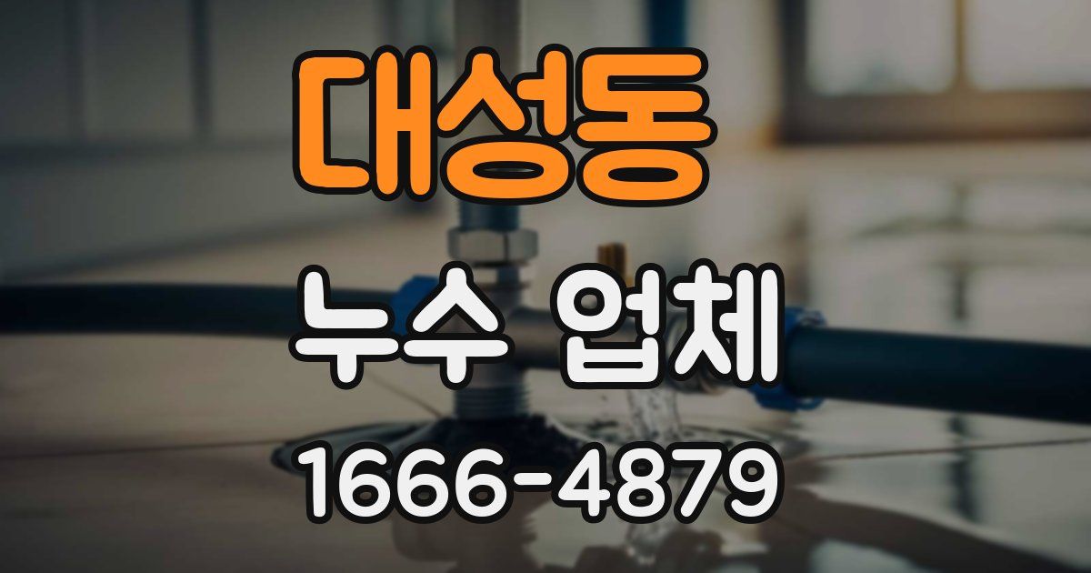 대성동 누수 업체