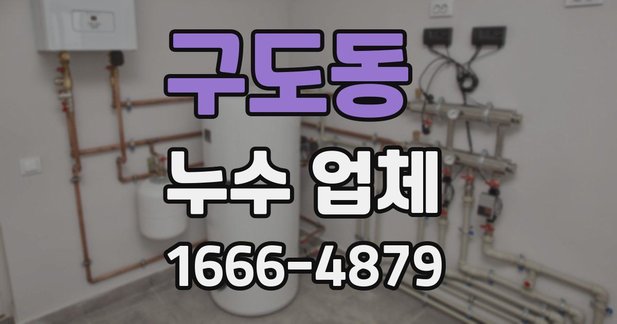 구도동 누수 업체