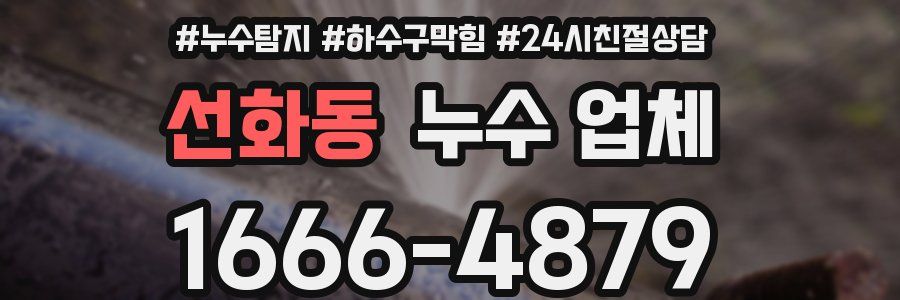 선화동 누수 업체