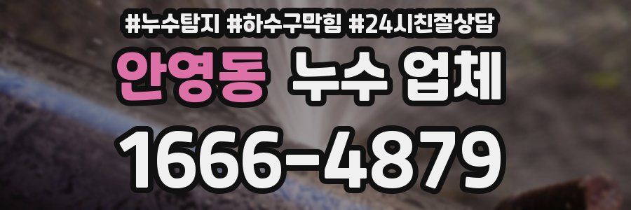 안영동 누수 업체