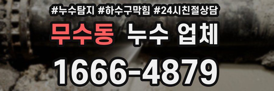 무수동 누수 업체