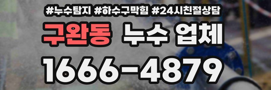 구완동 누수 업체