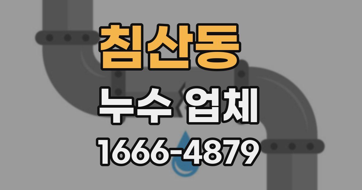 침산동 누수 업체