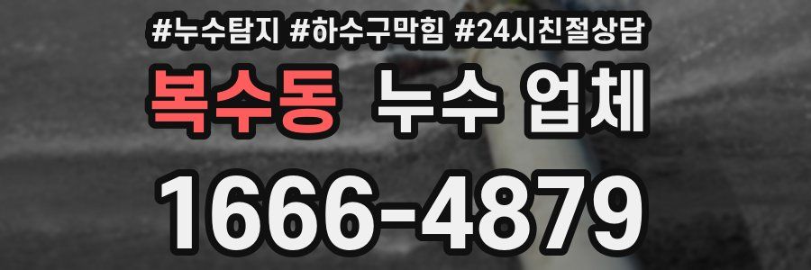 복수동 누수 업체