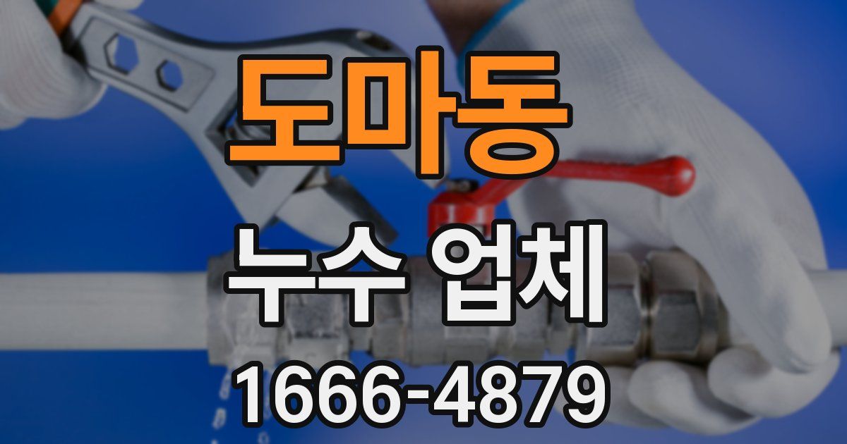 도마동 누수 업체
