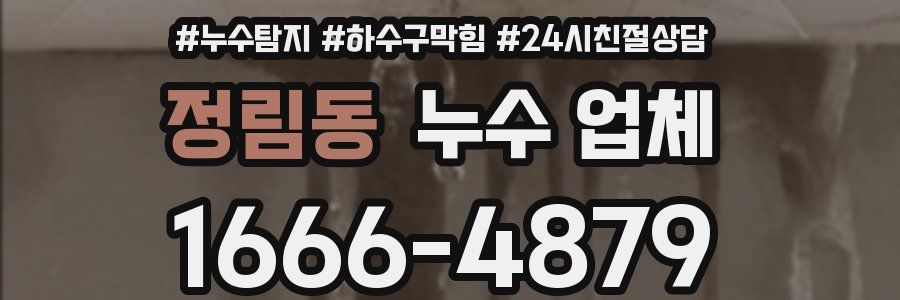 정림동 누수 업체