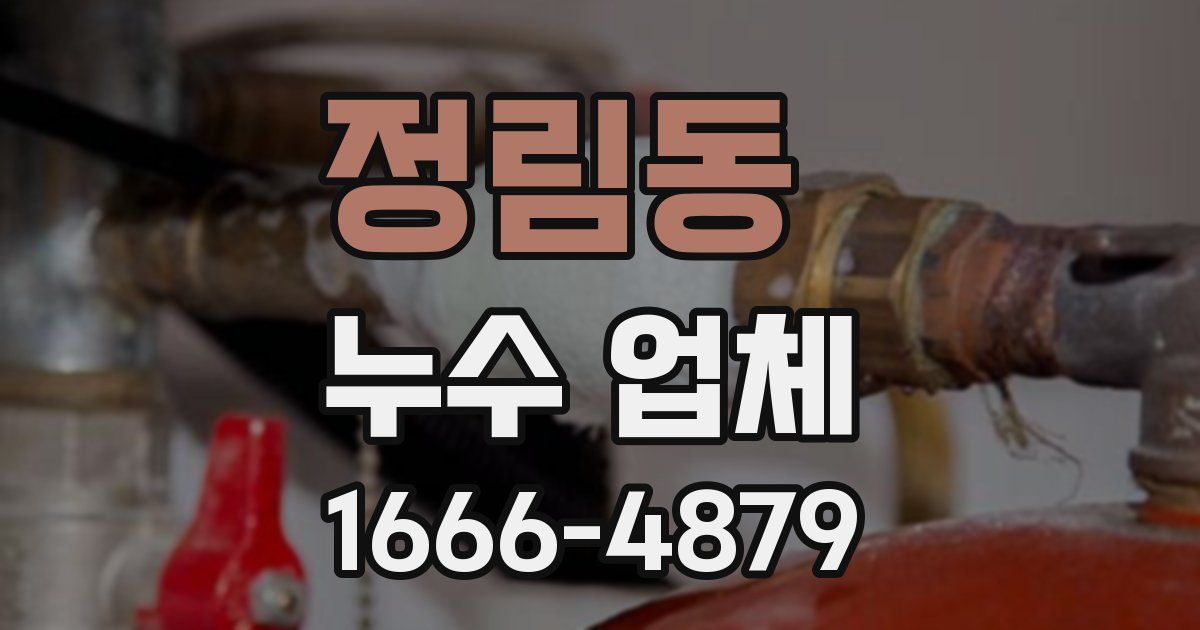 정림동 누수 업체