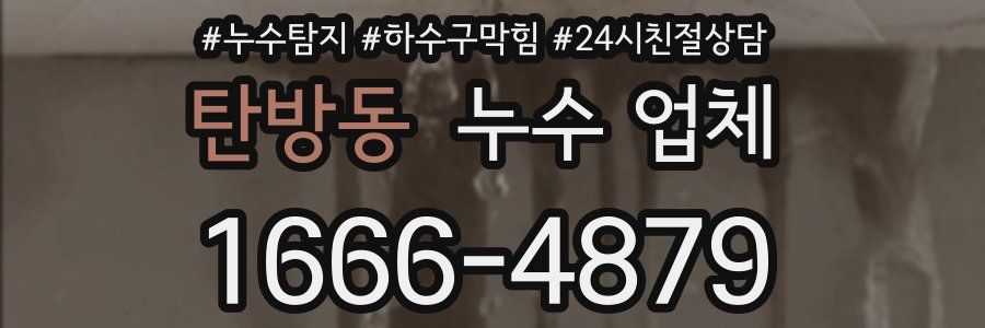 탄방동 누수 업체
