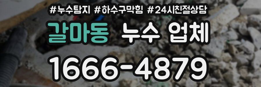 갈마동 누수 업체