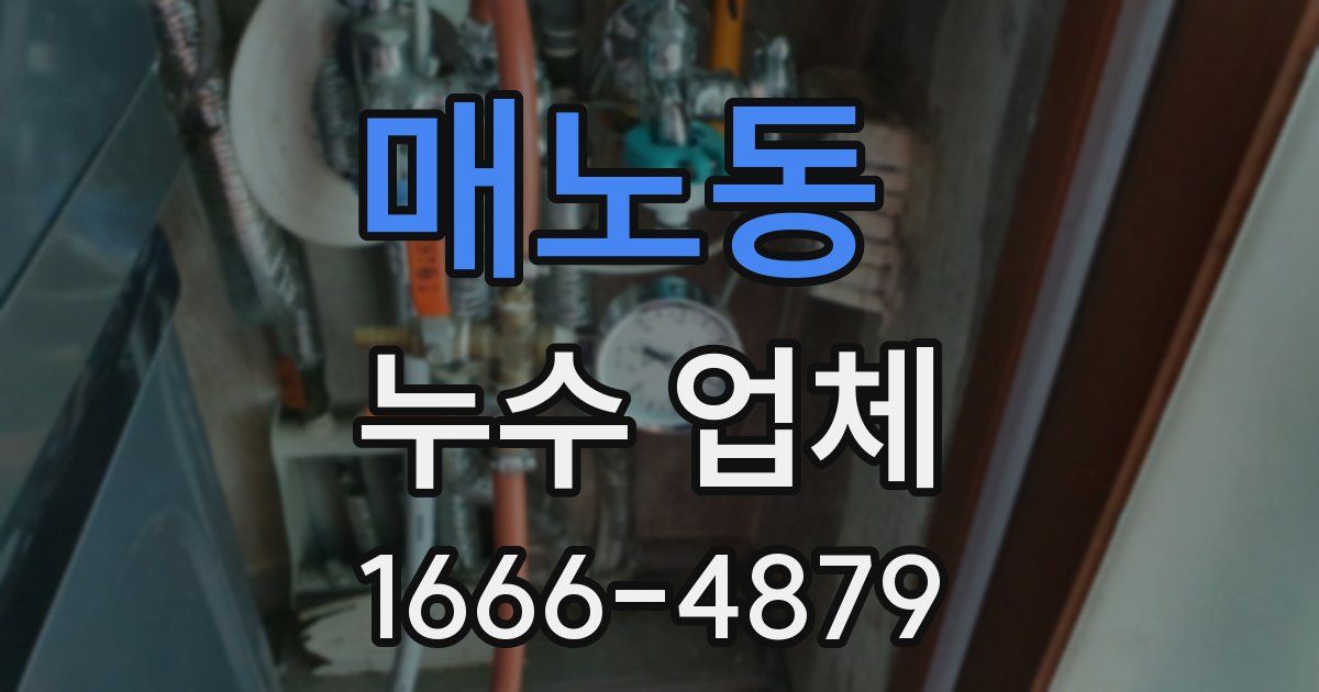 매노동 누수 업체