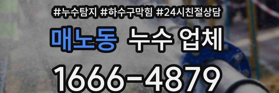 매노동 누수 업체