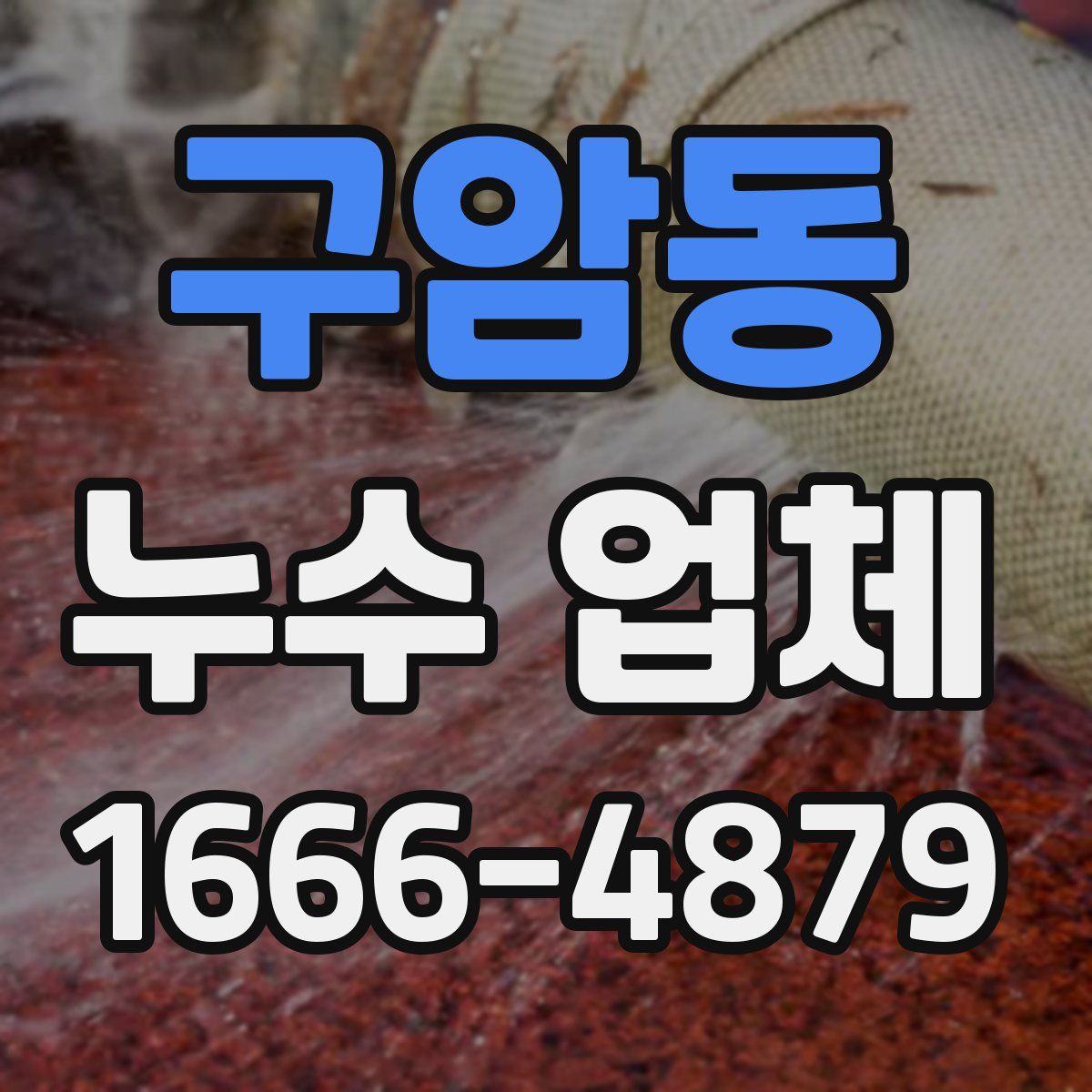 구암동 누수 업체