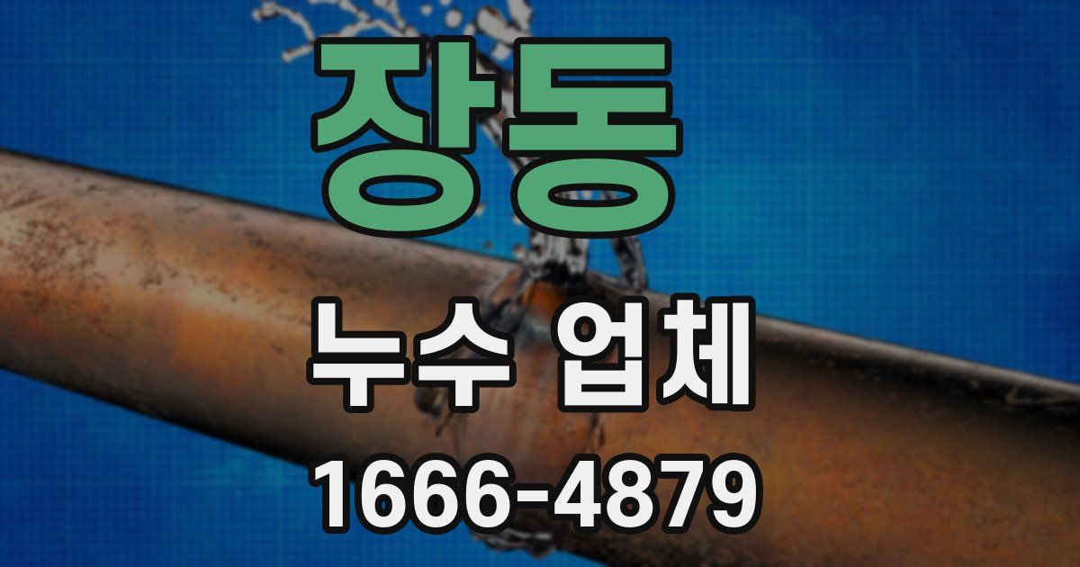 장동 누수 업체