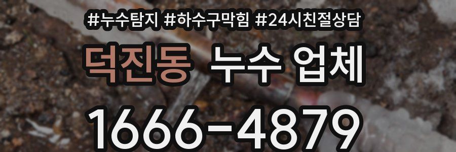 덕진동 누수 업체