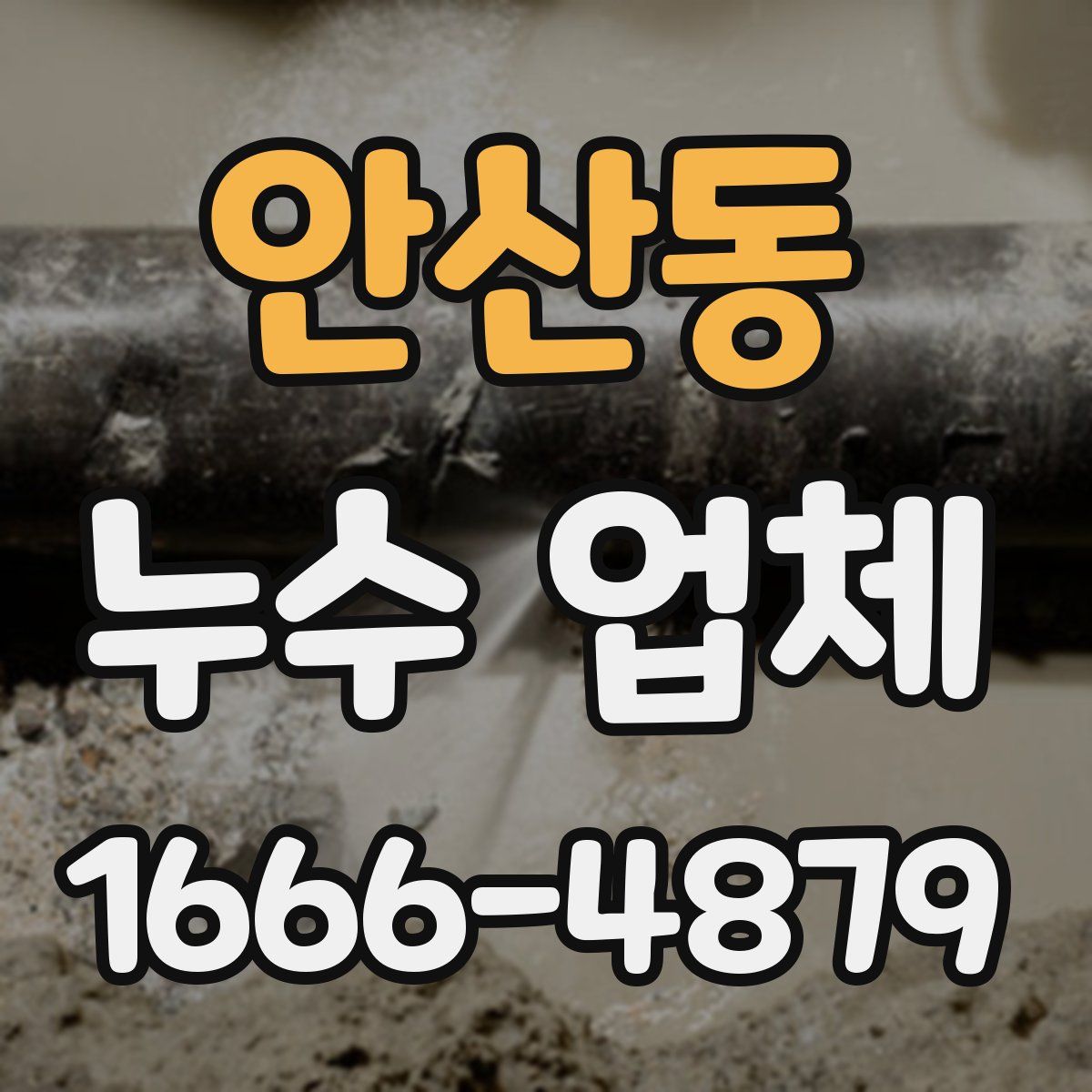 안산동 누수 업체