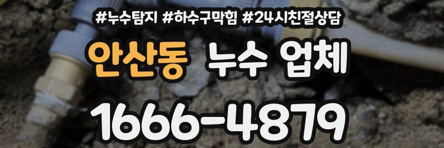 안산동 누수 업체