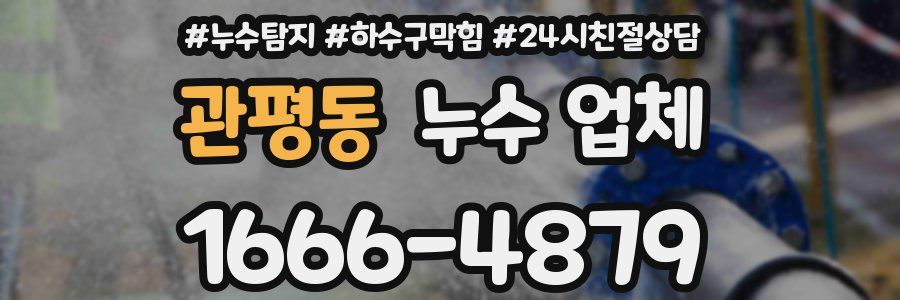 관평동 누수 업체
