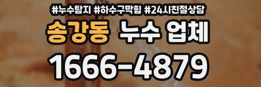 송강동 누수 업체