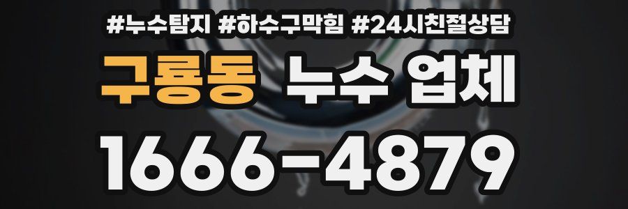 구룡동 누수 업체