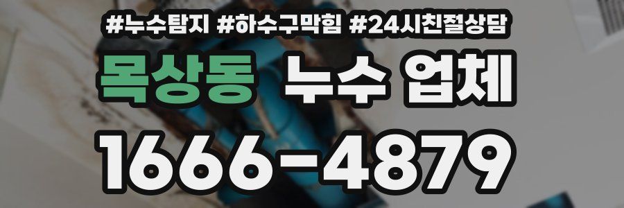 목상동 누수 업체