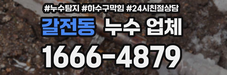 갈전동 누수 업체