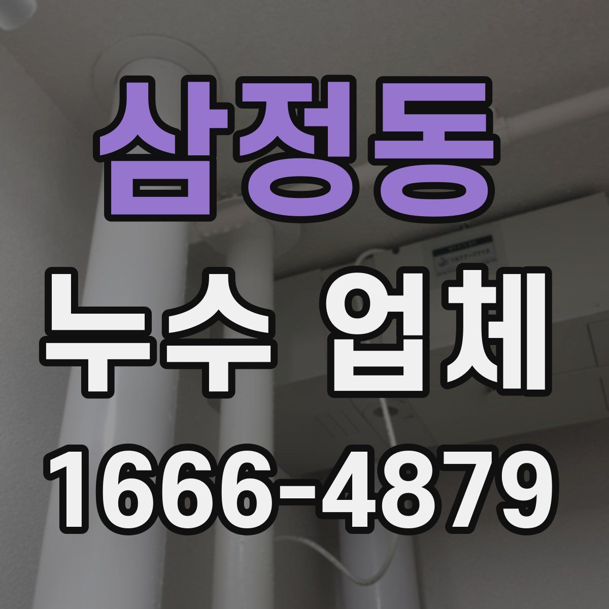 삼정동 누수 업체