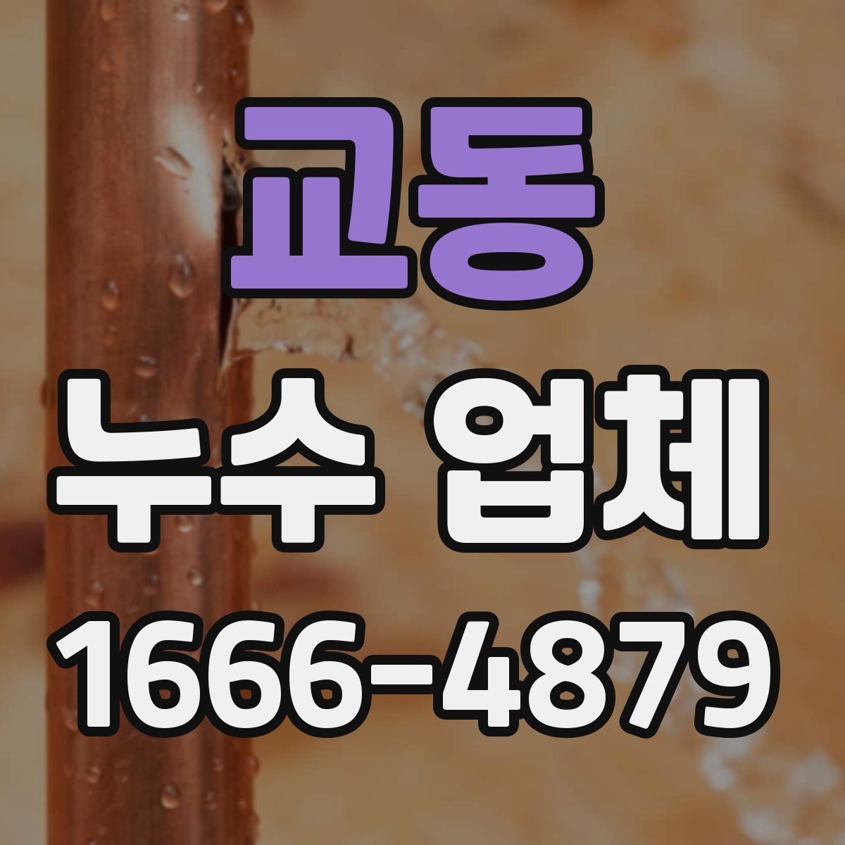 교동 누수 업체