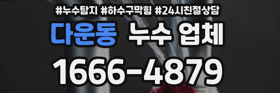 다운동 누수 업체
