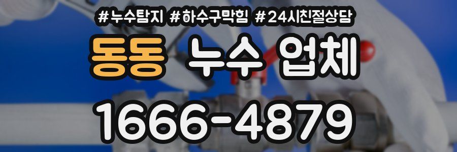 동동 누수 업체