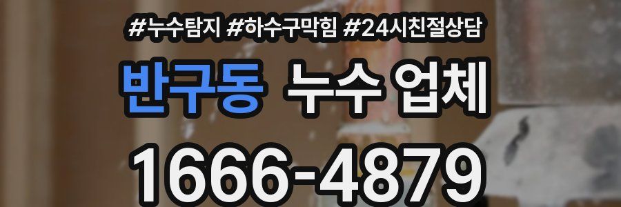 반구동 누수 업체