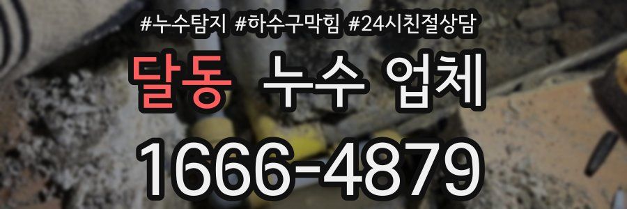 달동 누수 업체