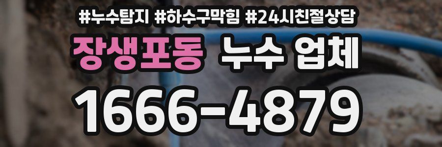 장생포동 누수 업체