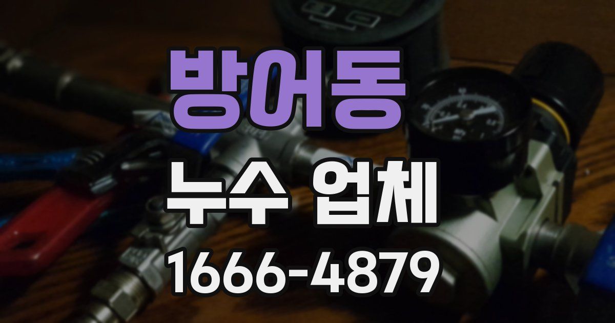 방어동 누수 업체