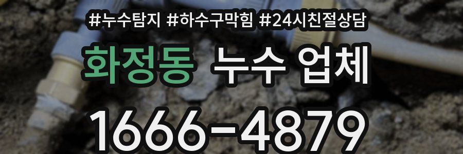 화정동 누수 업체