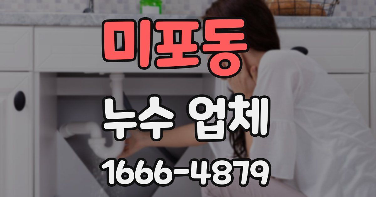 미포동 누수 업체
